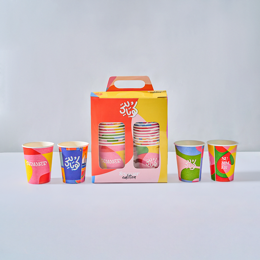 Summer Waves Paper Cups - 8 oz