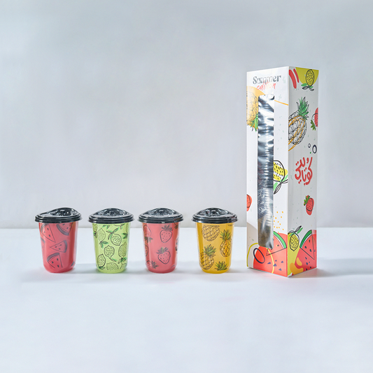 20 Fruity Plastic Cups With Lids